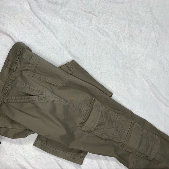 A&F Like New Olive Green Highrise Cargo Carpenter Pants size 4/27 - Picture 8 of 10